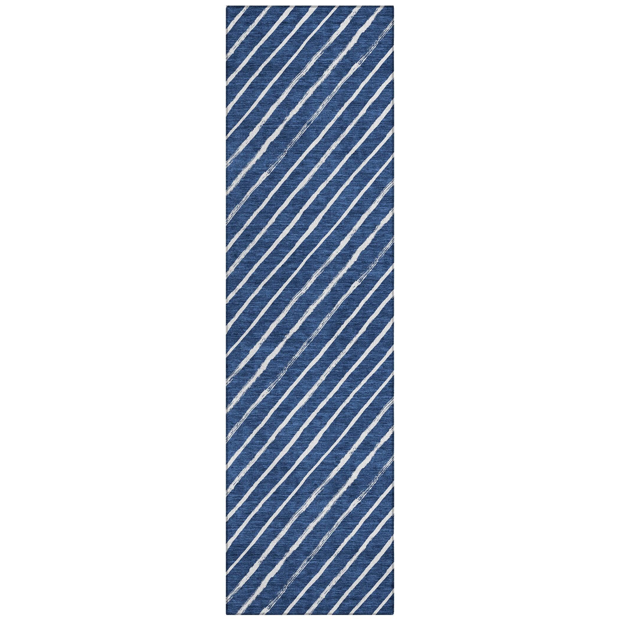 Addison Rugs Quaaris Blue Washable Indoor-Outdoor Rug