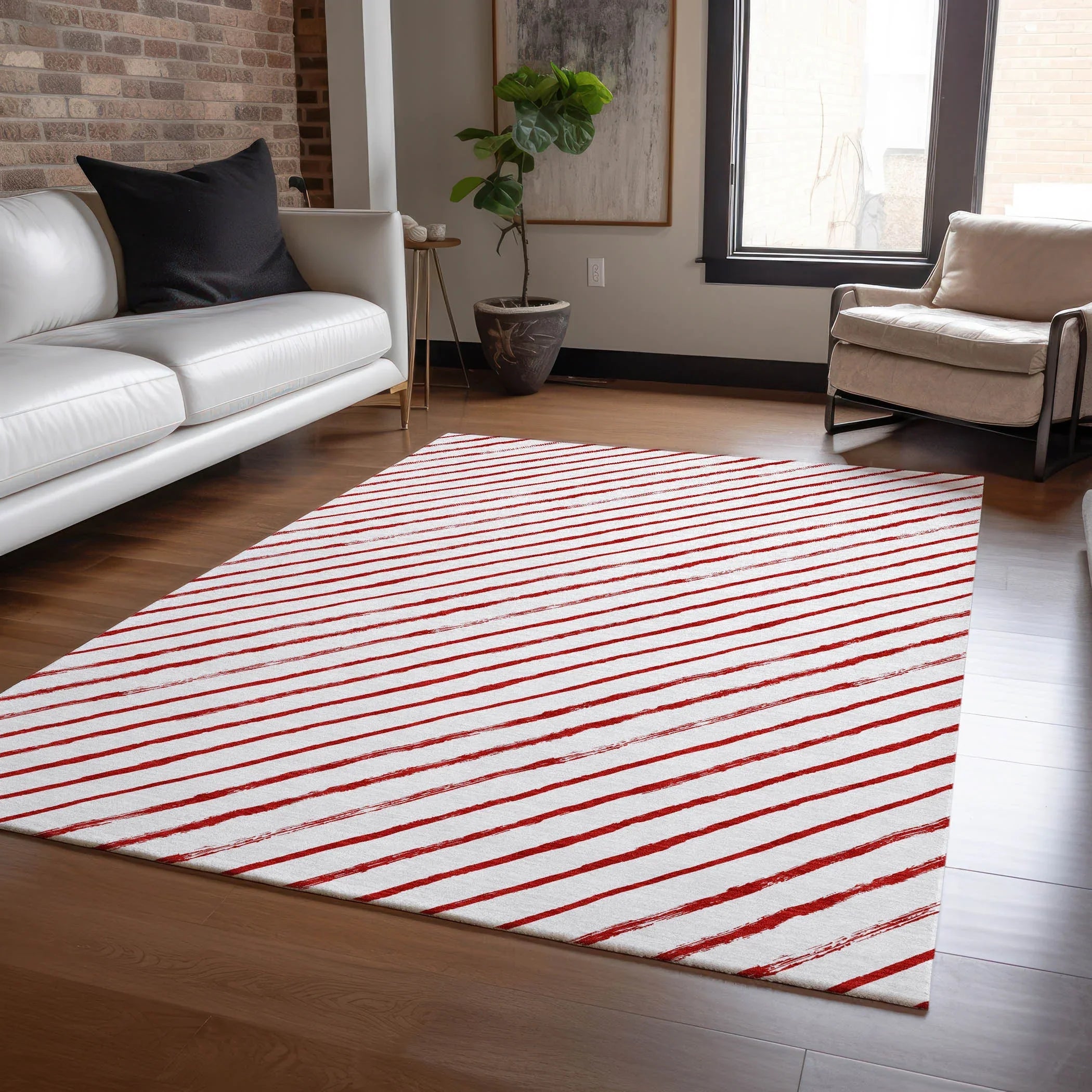 Addison Rugs Quaaris Red Washable Indoor-Outdoor Rug