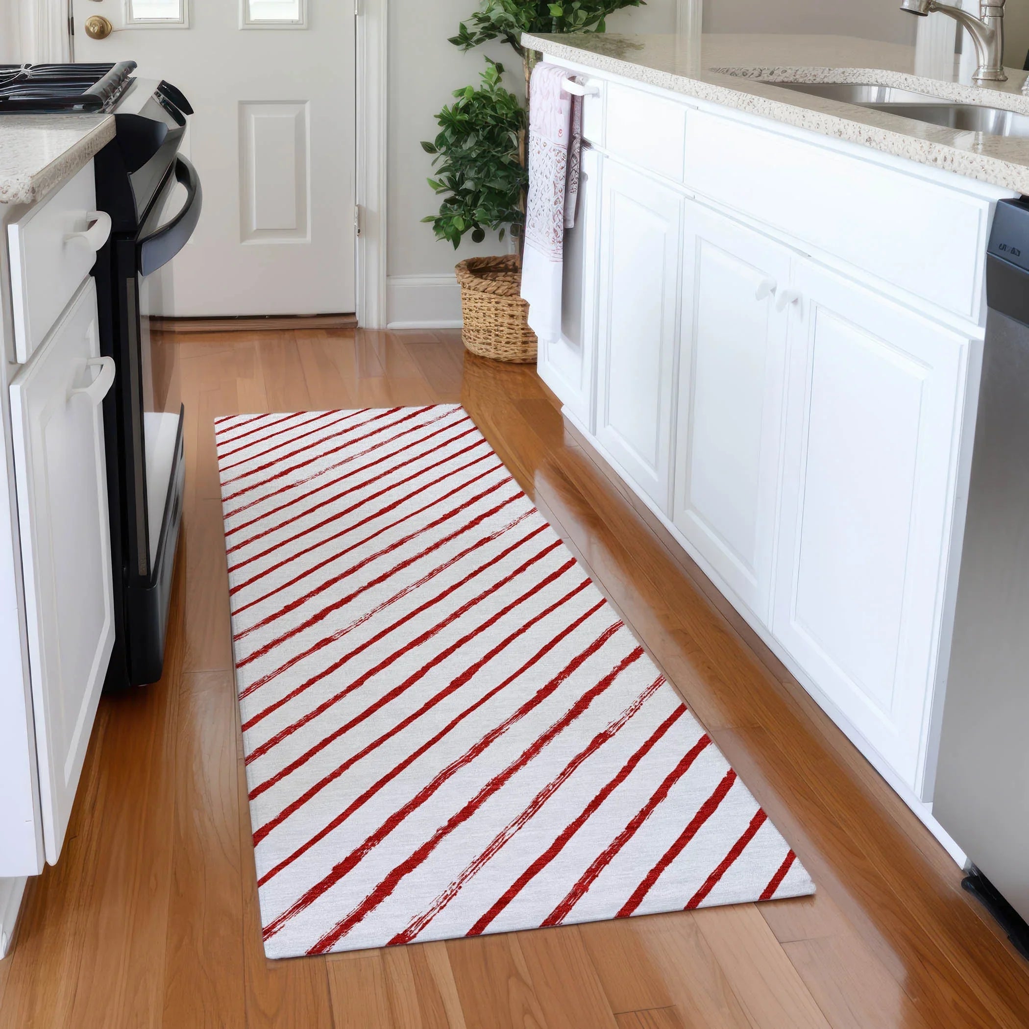 Addison Rugs Quaaris Red Washable Indoor-Outdoor Rug