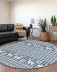 Addison Rugs Quaas Blue Washable Indoor-Outdoor Rug