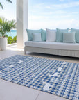 Addison Rugs Quaas Blue Washable Indoor-Outdoor Rug
