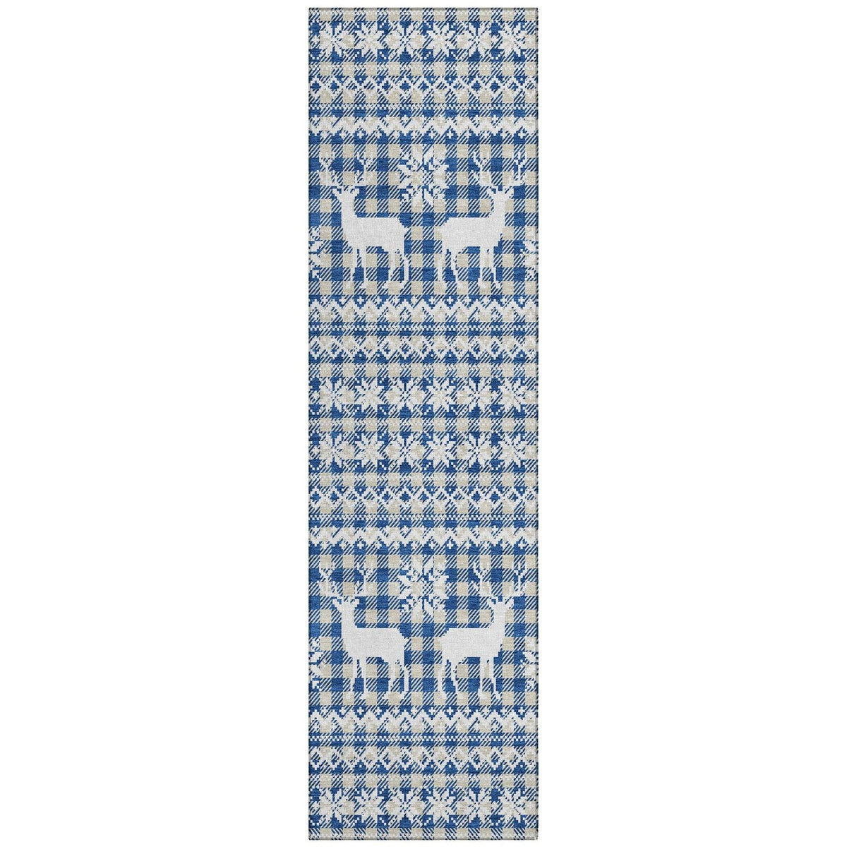 Addison Rugs Quaas Blue Washable Indoor-Outdoor Rug