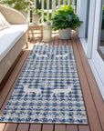 Addison Rugs Quaas Blue Washable Indoor-Outdoor Rug