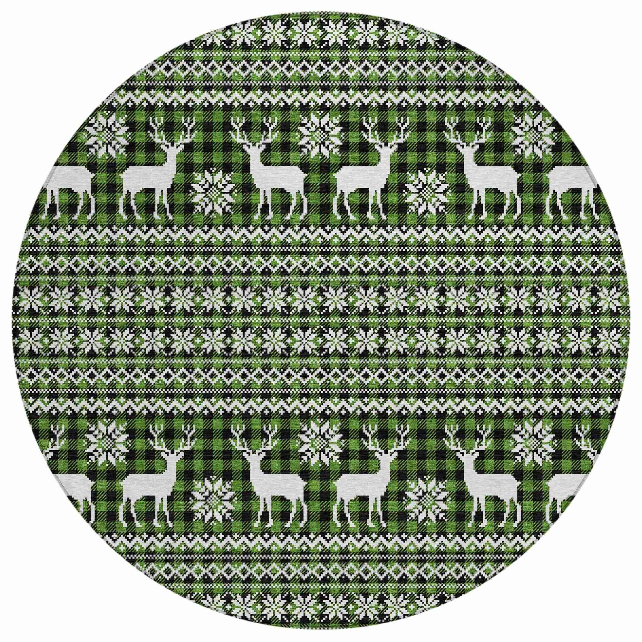 Addison Rugs Quaas Cactus Washable Indoor-Outdoor Rug