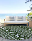 Addison Rugs Quaas Cactus Washable Indoor-Outdoor Rug