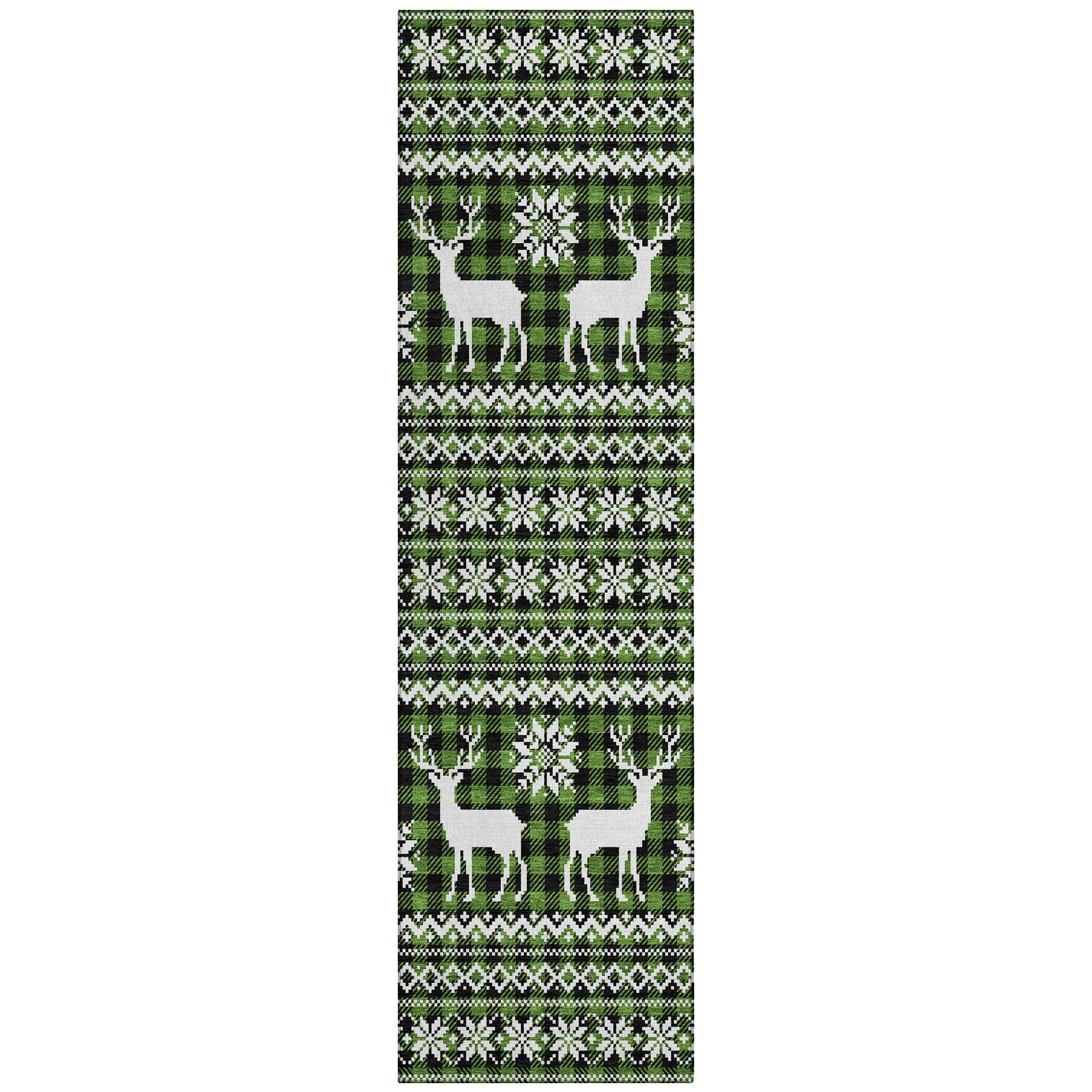 Addison Rugs Quaas Cactus Washable Indoor-Outdoor Rug