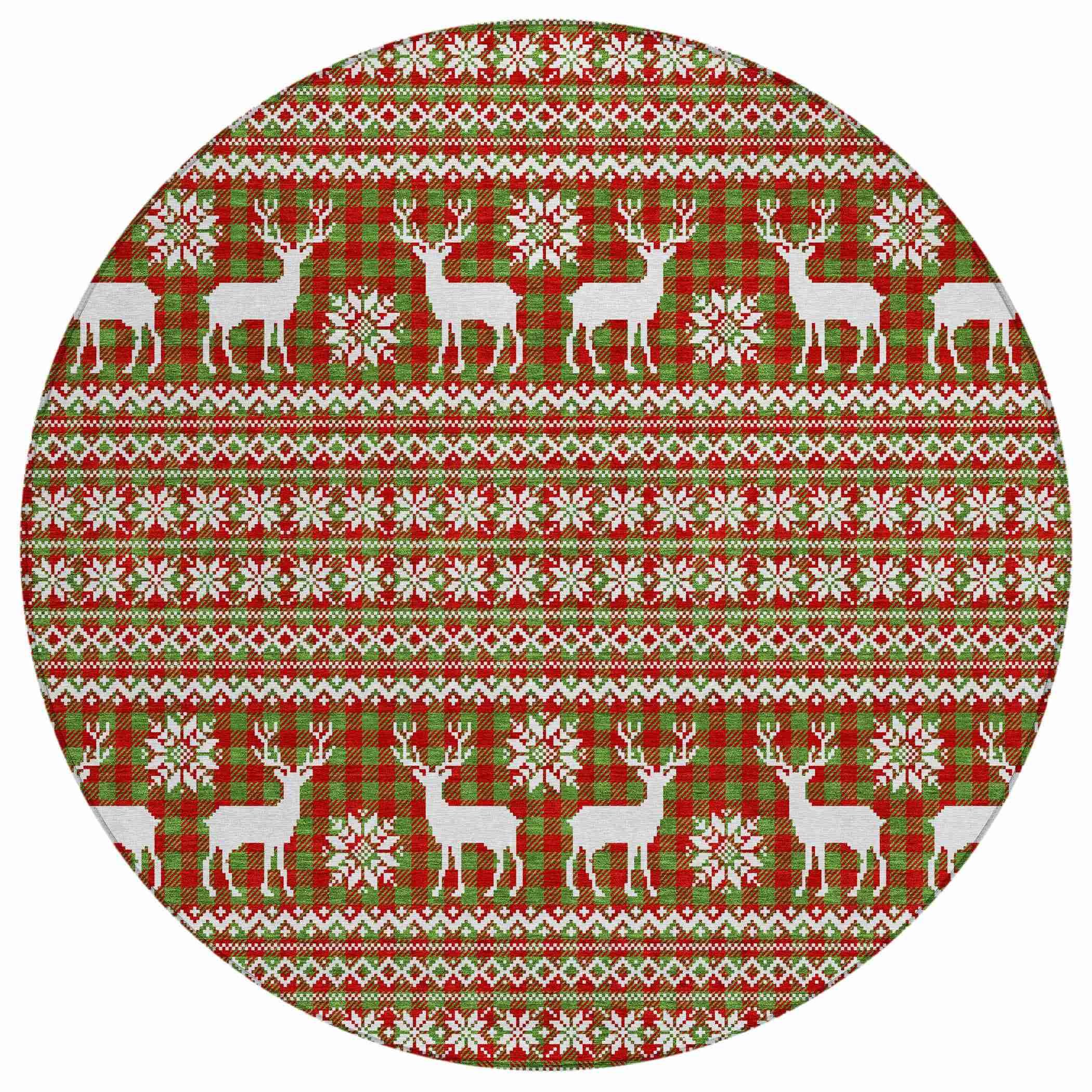 Addison Rugs Quaas Fern Washable Indoor-Outdoor Rug