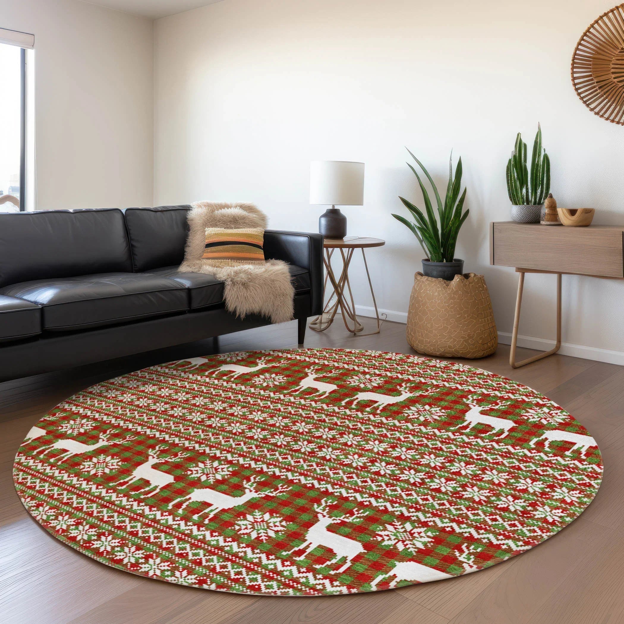 Addison Rugs Quaas Fern Washable Indoor-Outdoor Rug