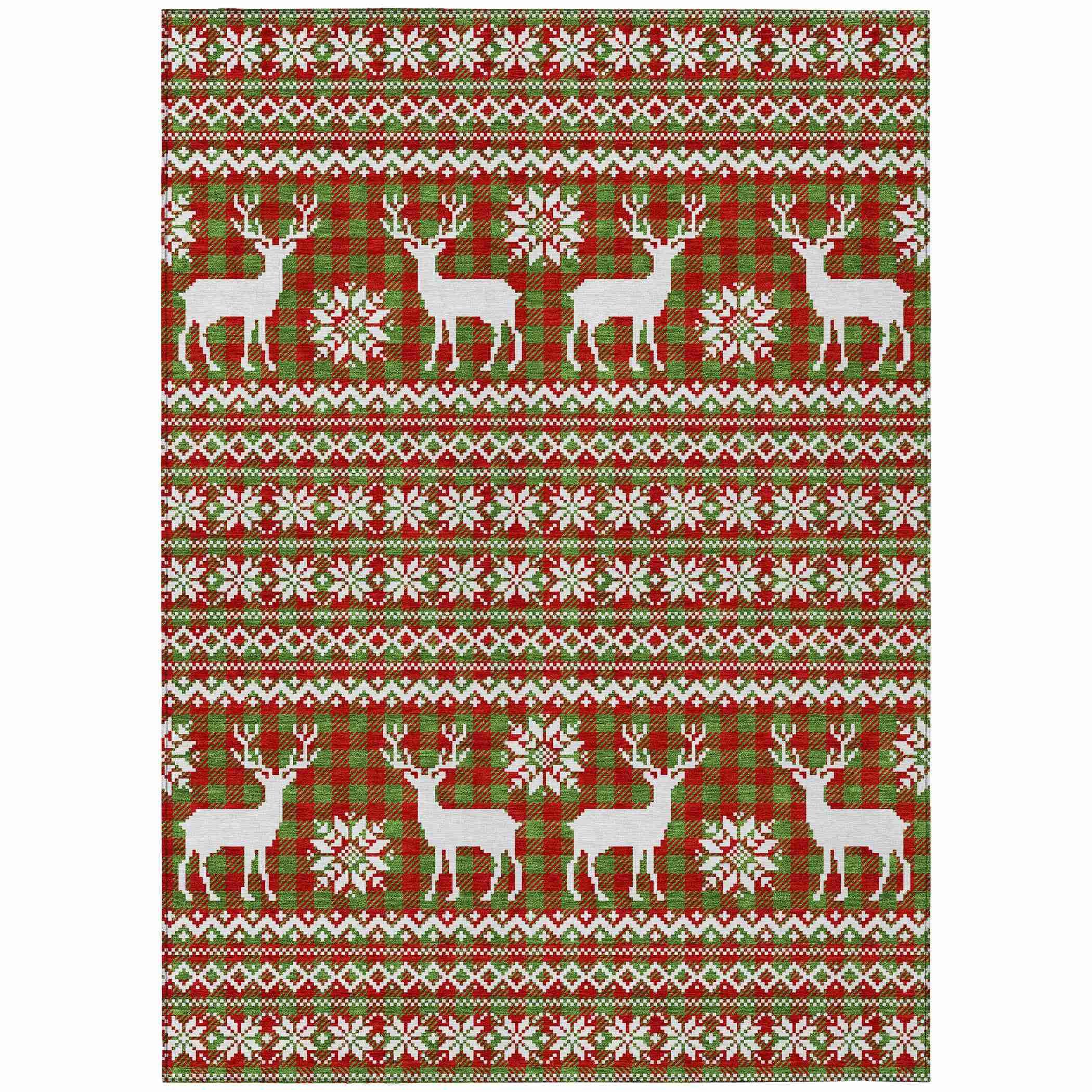 Addison Rugs Quaas Fern Washable Indoor-Outdoor Rug