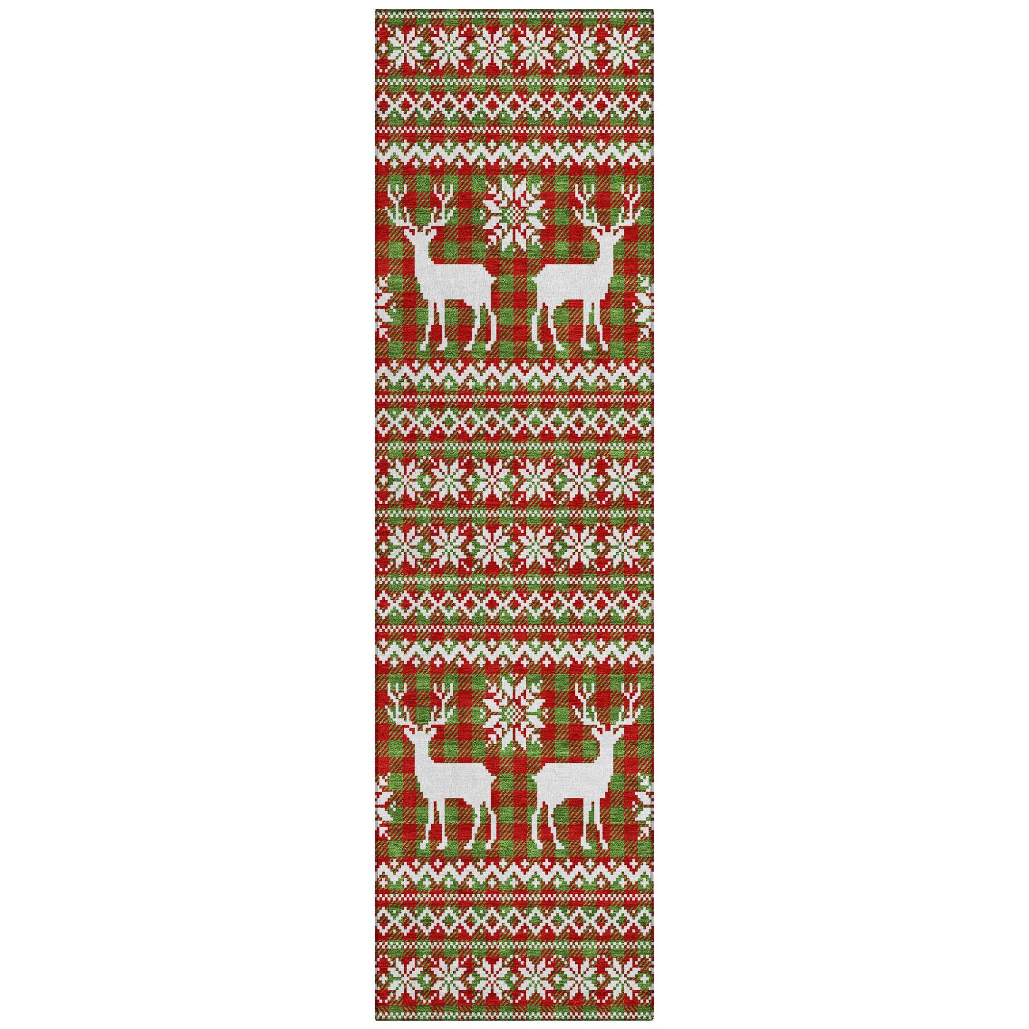 Addison Rugs Quaas Fern Washable Indoor-Outdoor Rug