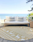 Addison Rugs Quaas Gold Washable Indoor-Outdoor Rug