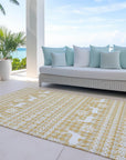 Addison Rugs Quaas Gold Washable Indoor-Outdoor Rug