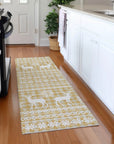 Addison Rugs Quaas Gold Washable Indoor-Outdoor Rug