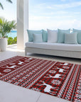 Addison Rugs Quaas Red Washable Indoor-Outdoor Rug