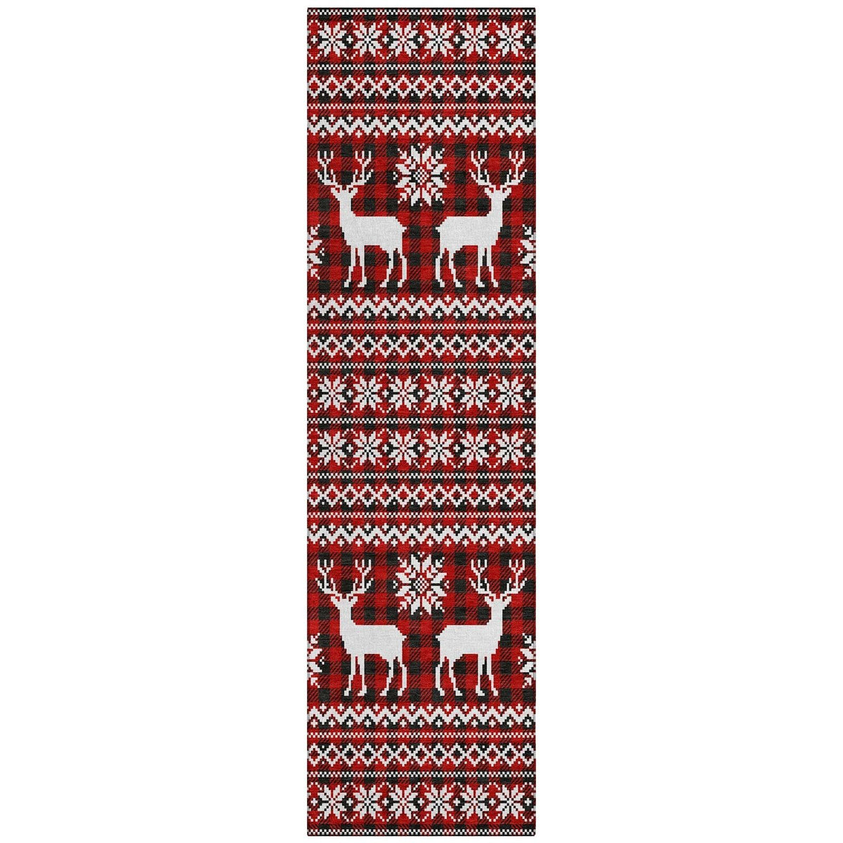 Addison Rugs Quaas Red Washable Indoor-Outdoor Rug