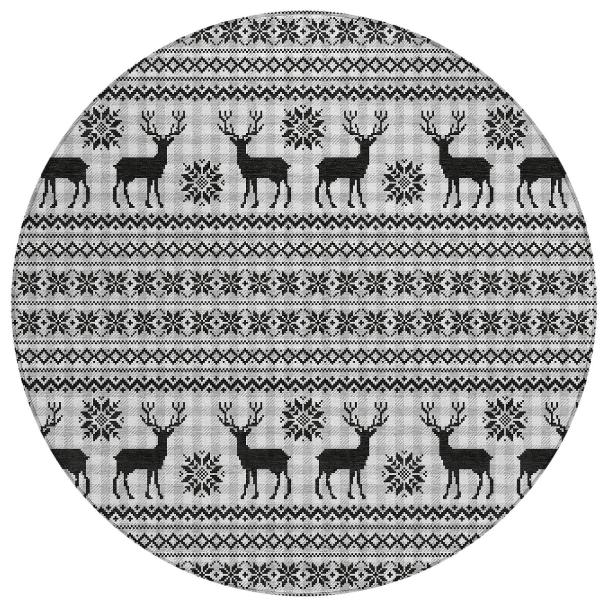 Addison Rugs Quaion Gray Washable Indoor-Outdoor Rug