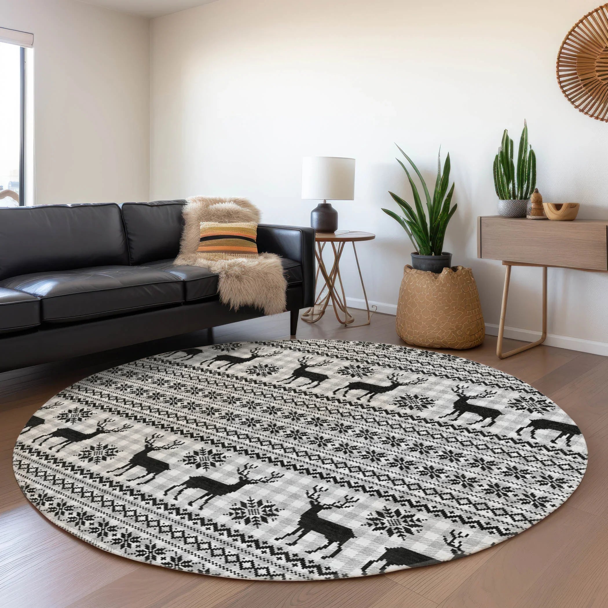 Addison Rugs Quaion Gray Washable Indoor-Outdoor Rug