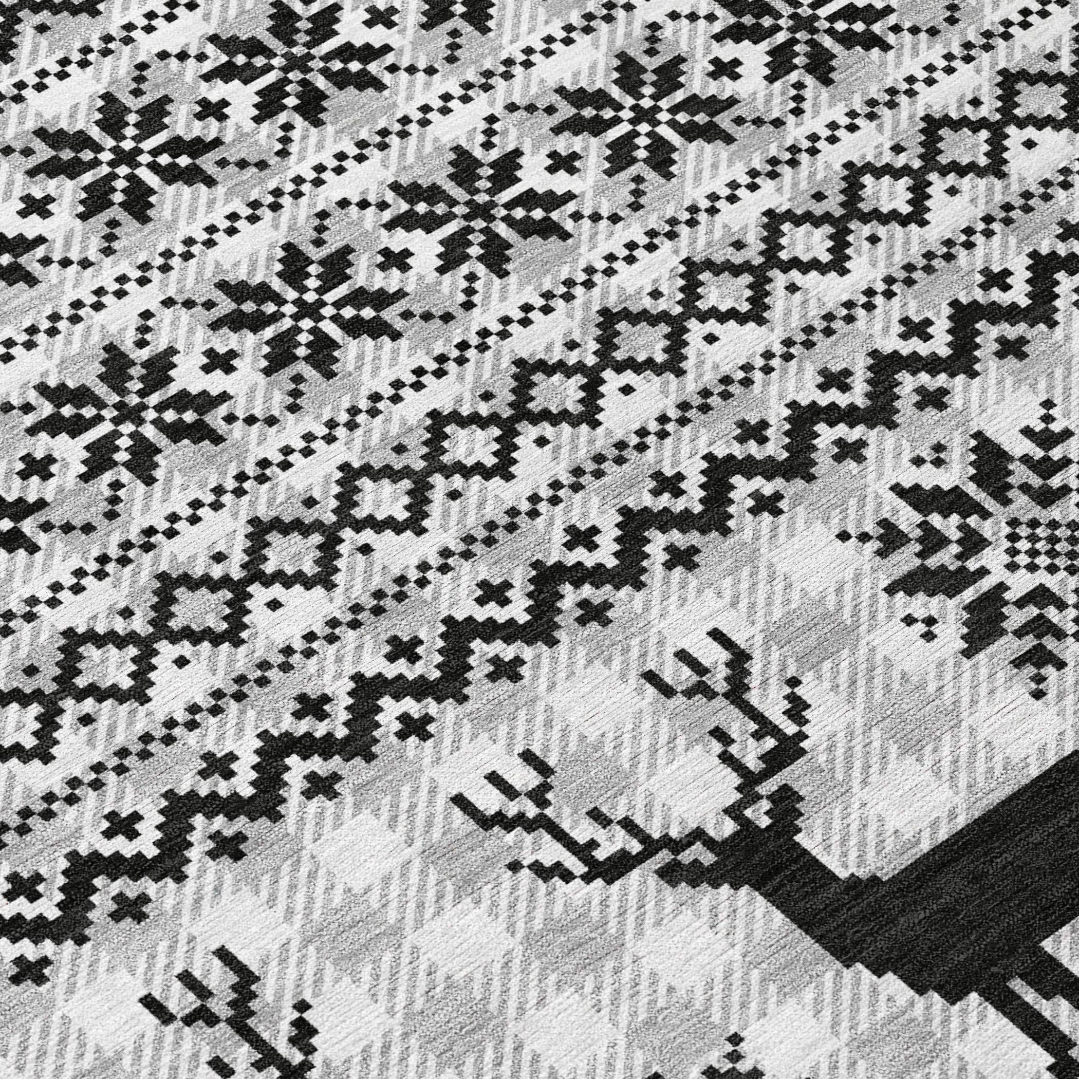 Addison Rugs Quaion Gray Washable Indoor-Outdoor Rug