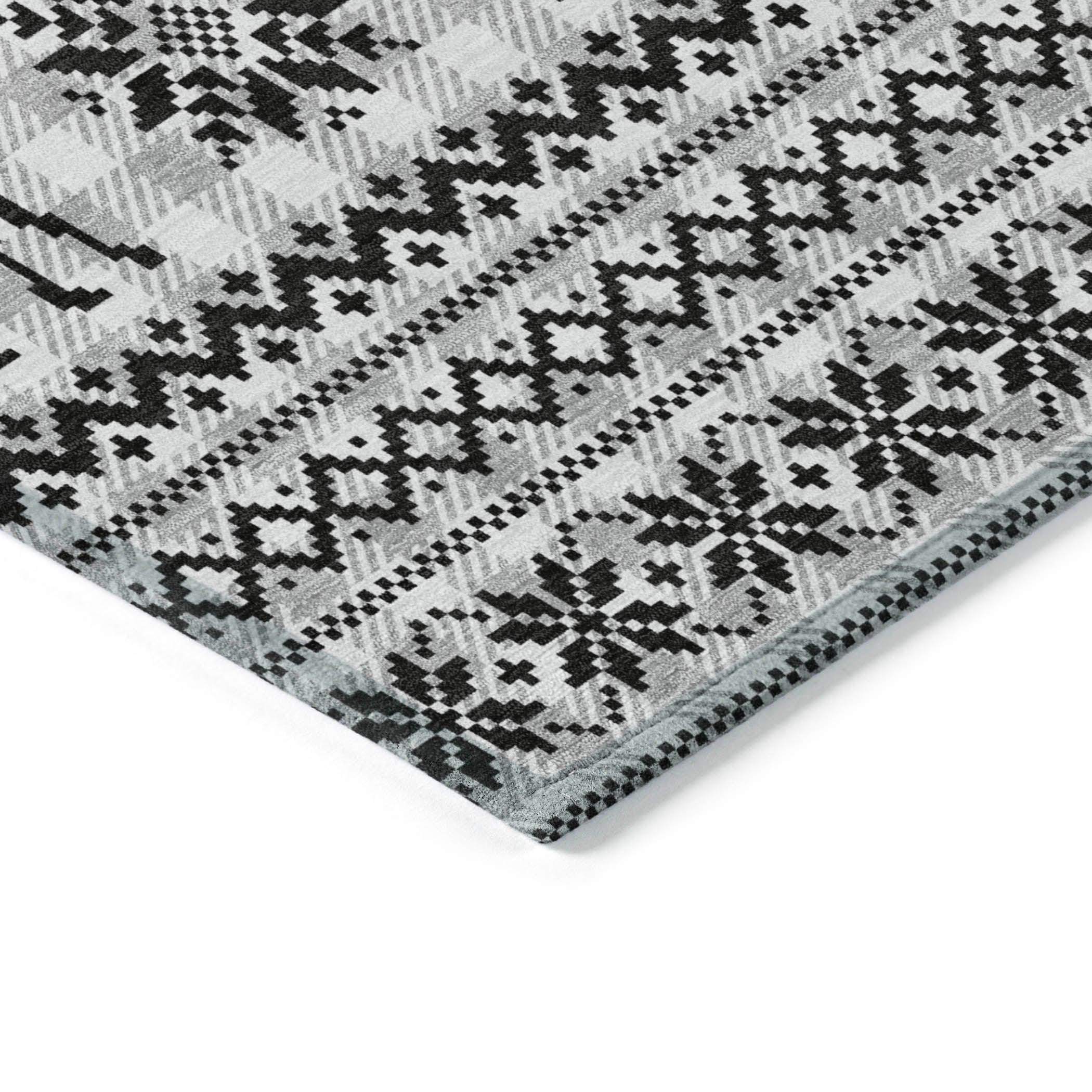 Addison Rugs Quaion Gray Washable Indoor-Outdoor Rug