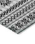 Addison Rugs Quaion Gray Washable Indoor-Outdoor Rug