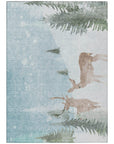 Addison Rugs Quaira Blue Washable Indoor-Outdoor Rug