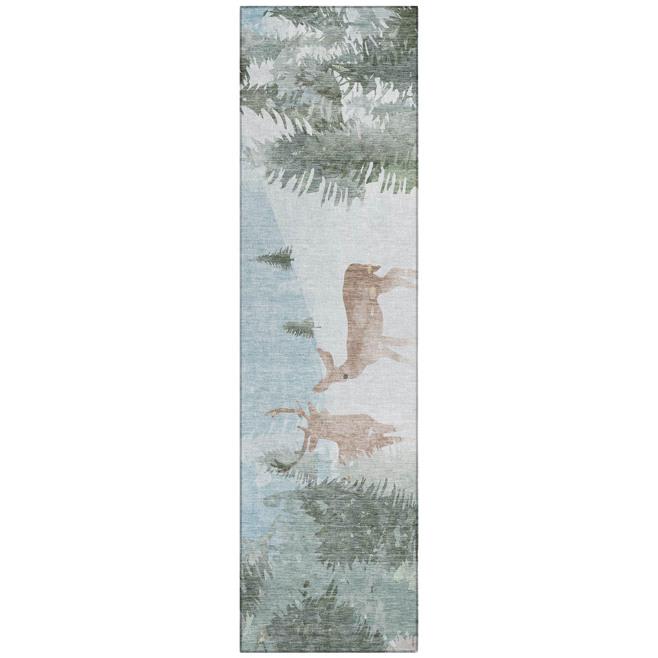 Addison Rugs Quaira Blue Washable Indoor-Outdoor Rug