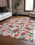 Addison Rugs Quaius Brown Washable Indoor-Outdoor Rug