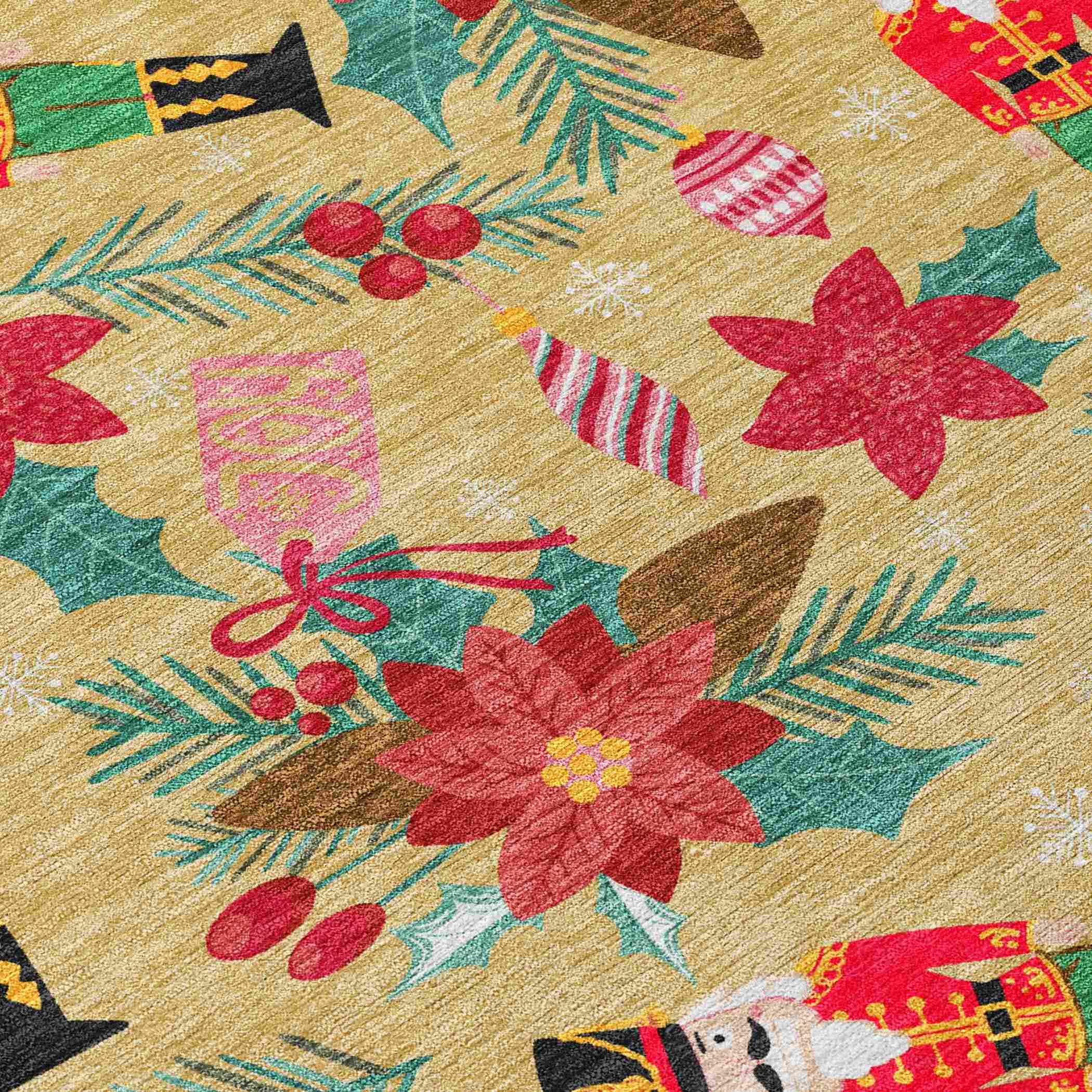 Addison Rugs Quaius Gold Washable Indoor-Outdoor Rug