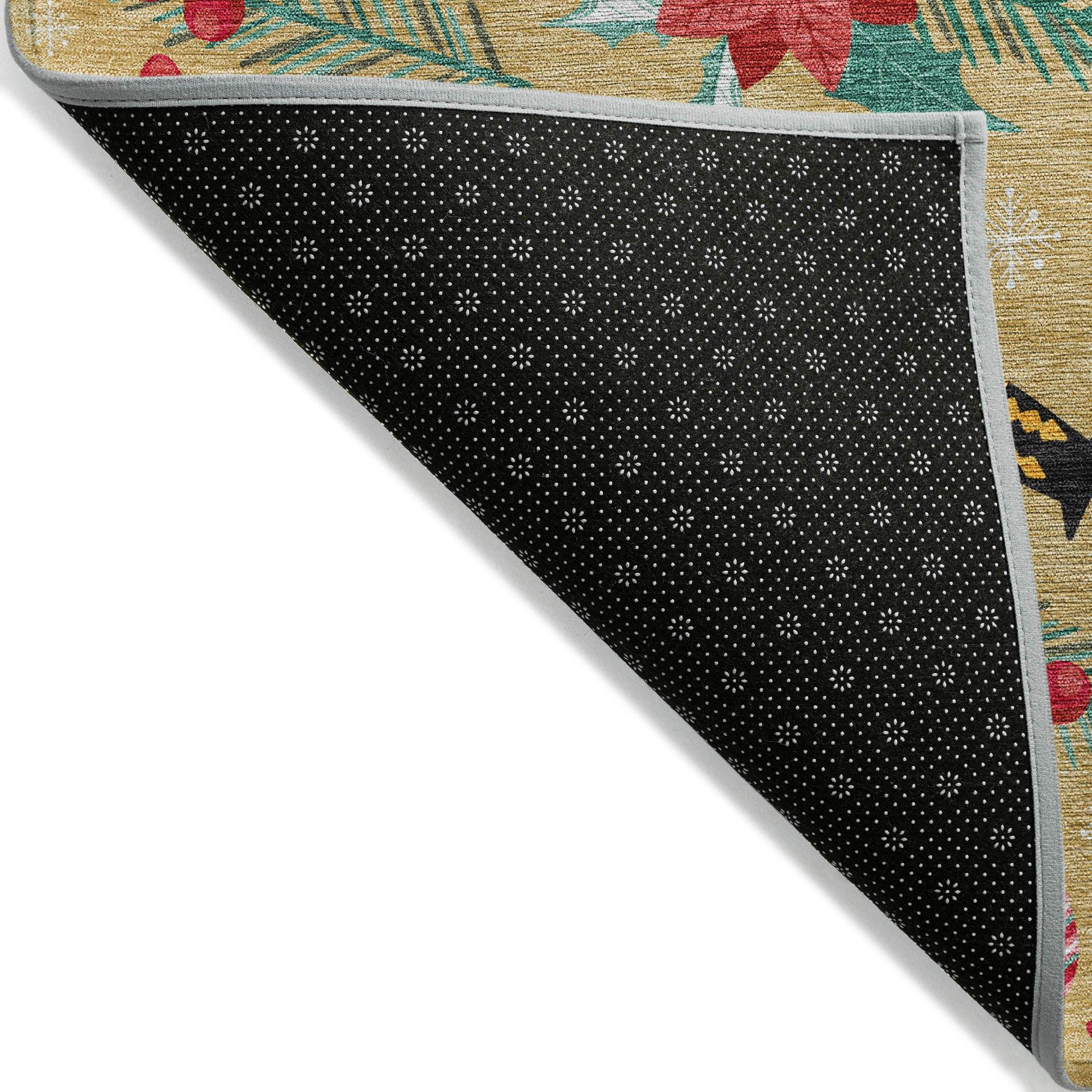 Addison Rugs Quaius Gold Washable Indoor-Outdoor Rug