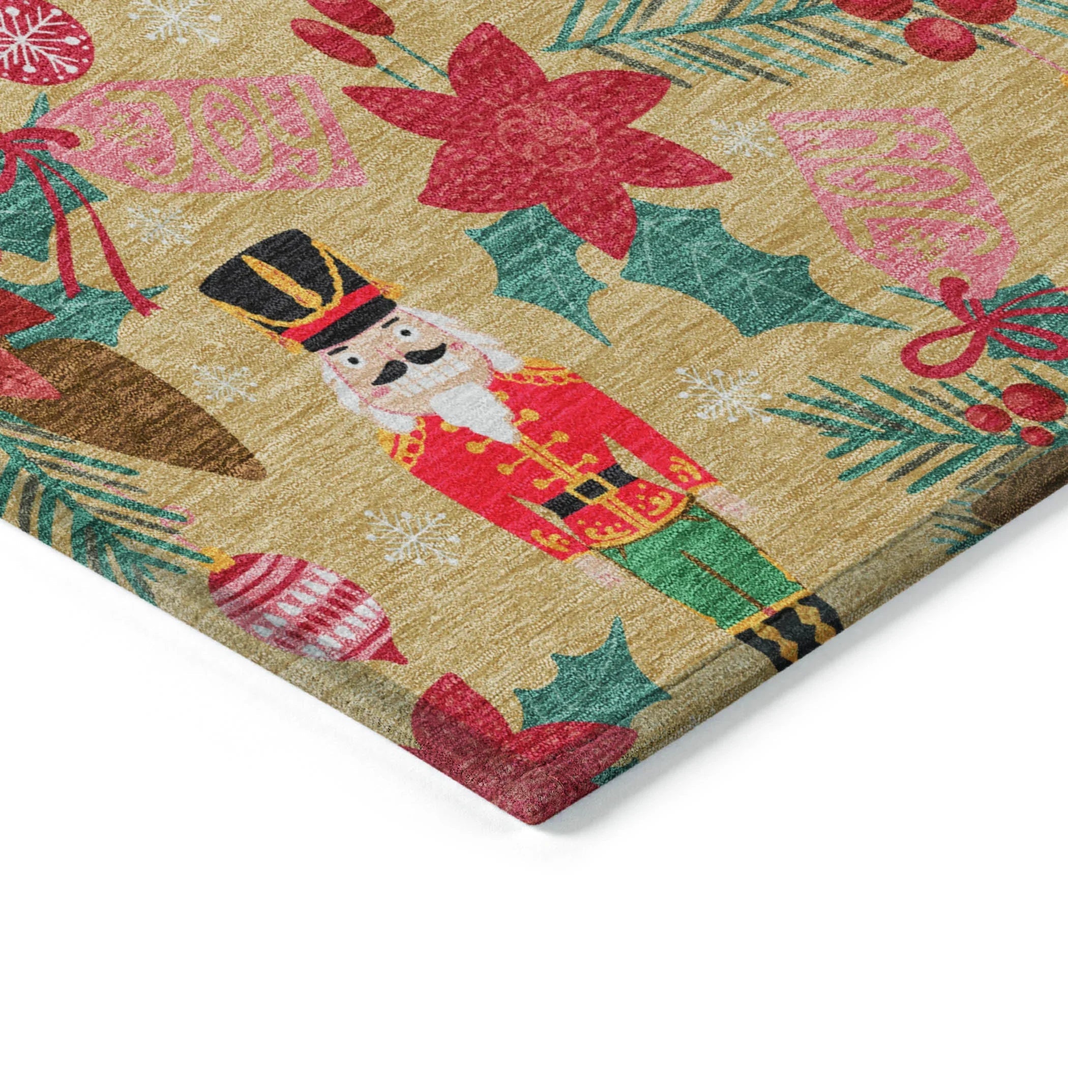 Addison Rugs Quaius Gold Washable Indoor-Outdoor Rug