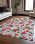 Addison Rugs Quaius Gray Washable Indoor-Outdoor Rug