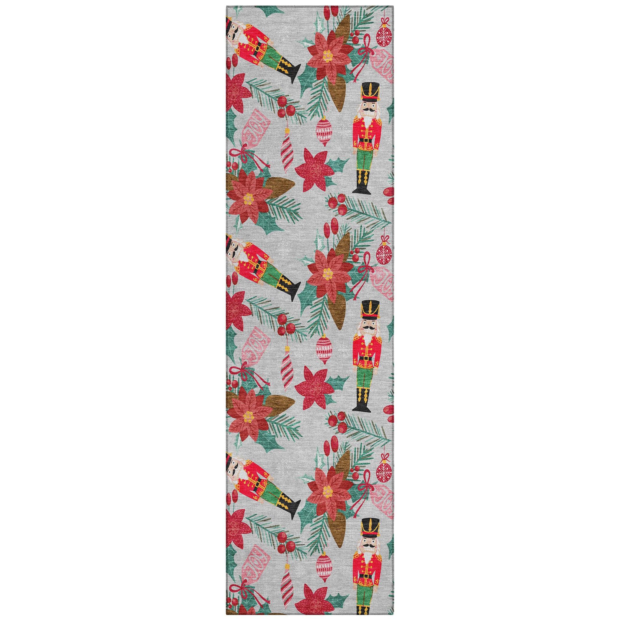 Addison Rugs Quaius Gray Washable Indoor-Outdoor Rug