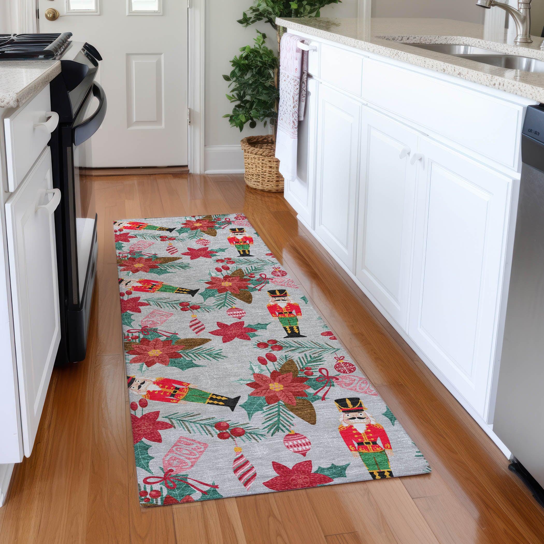 Addison Rugs Quaius Gray Washable Indoor-Outdoor Rug