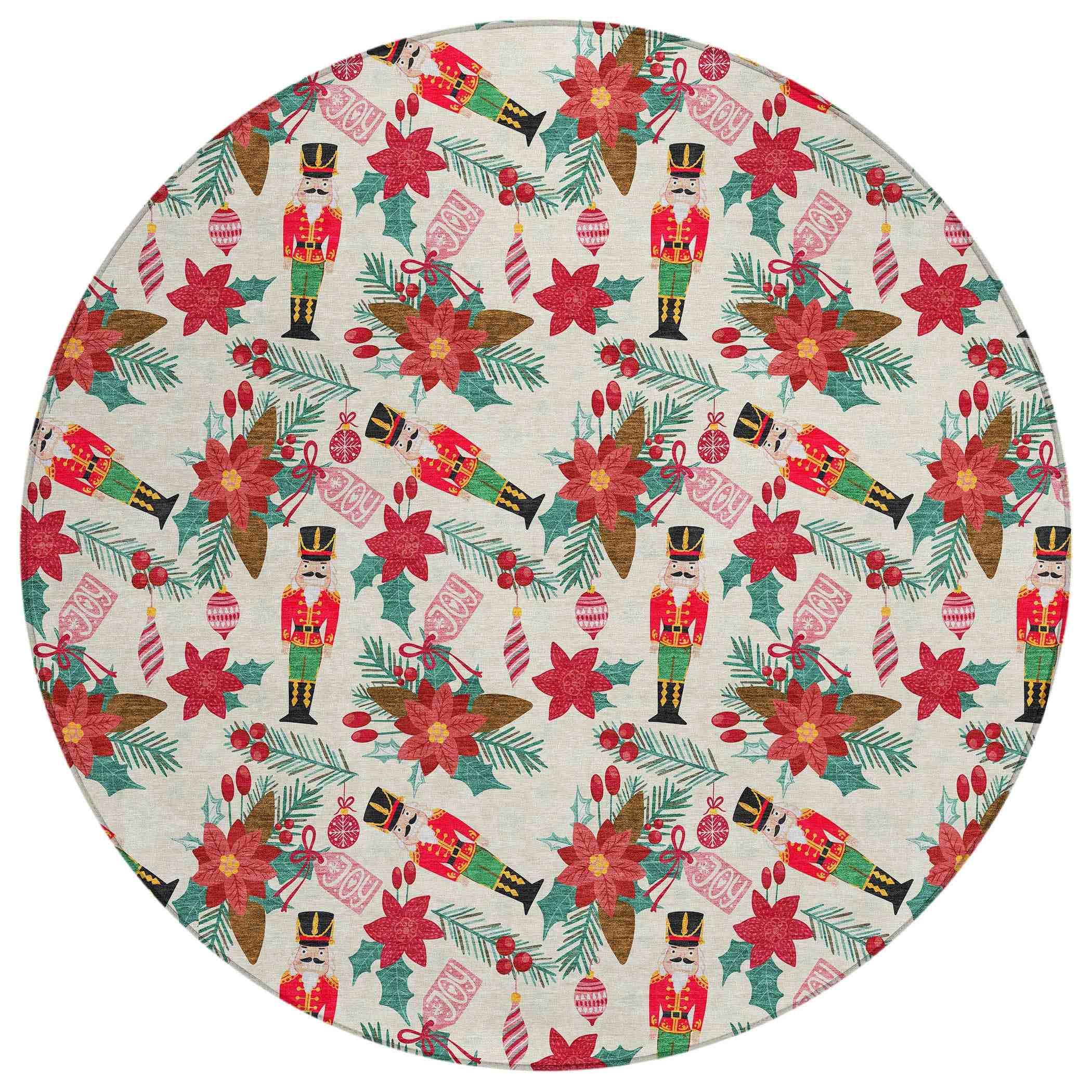 Addison Rugs Quaius Ivory Washable Indoor-Outdoor Rug