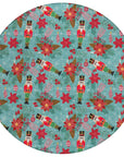 Addison Rugs Quaius Teal Washable Indoor-Outdoor Rug