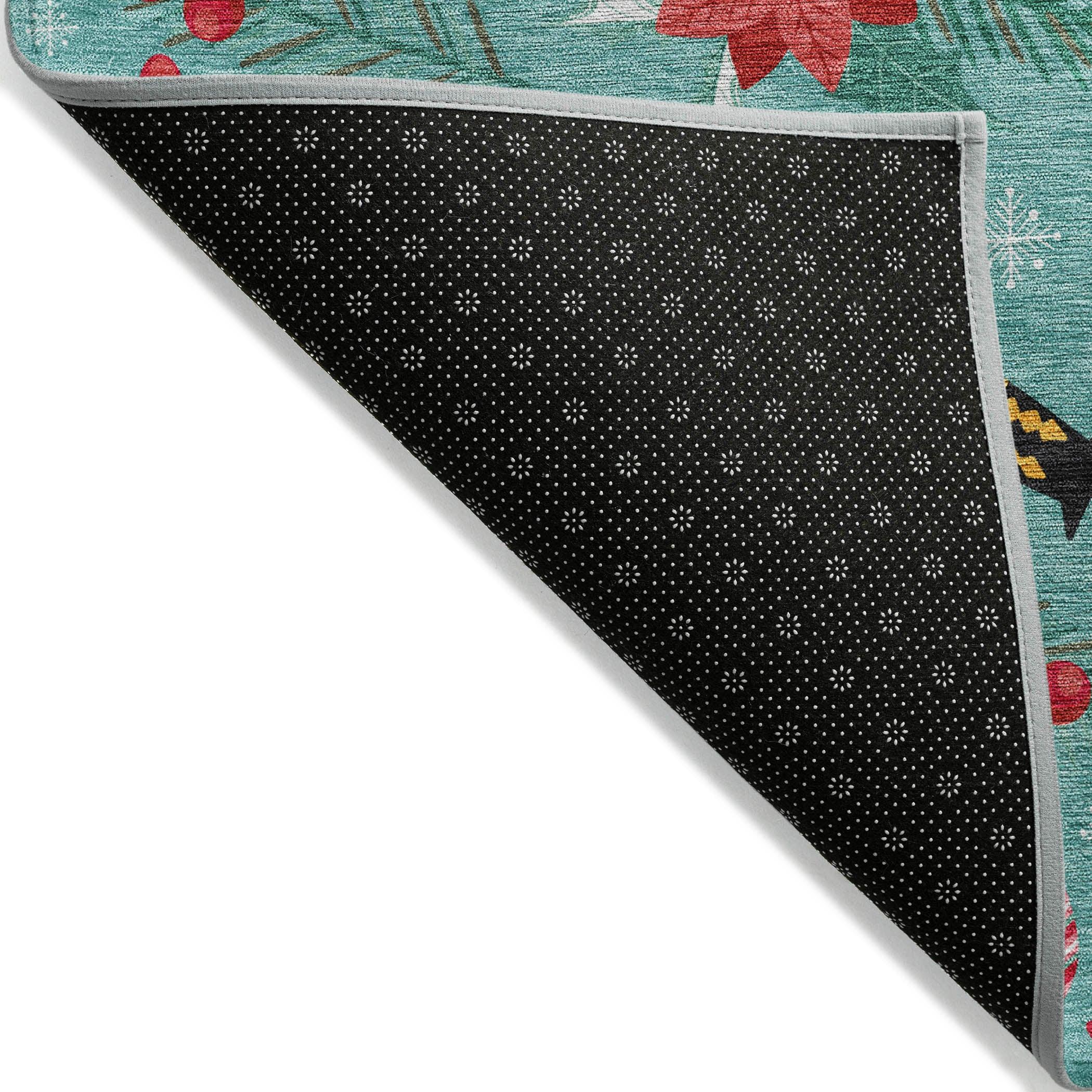 Addison Rugs Quaius Teal Washable Indoor-Outdoor Rug