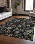 Addison Rugs Quaon Black Washable Indoor-Outdoor Rug
