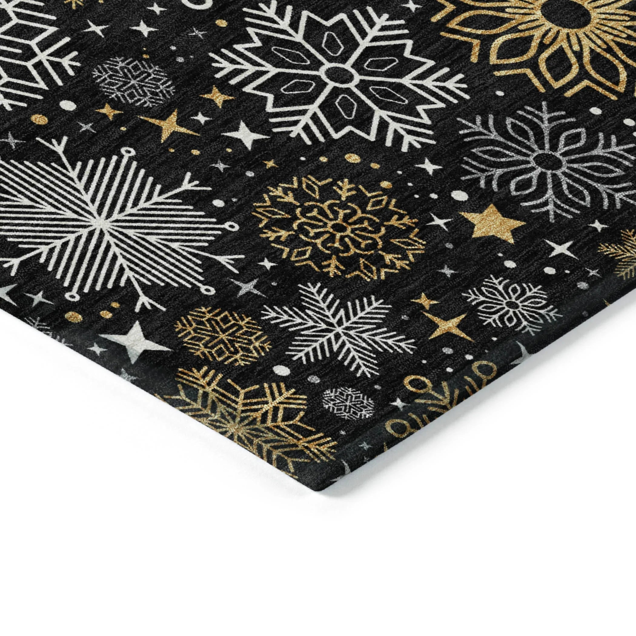 Addison Rugs Quaon Black Washable Indoor-Outdoor Rug