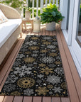 Addison Rugs Quaon Black Washable Indoor-Outdoor Rug