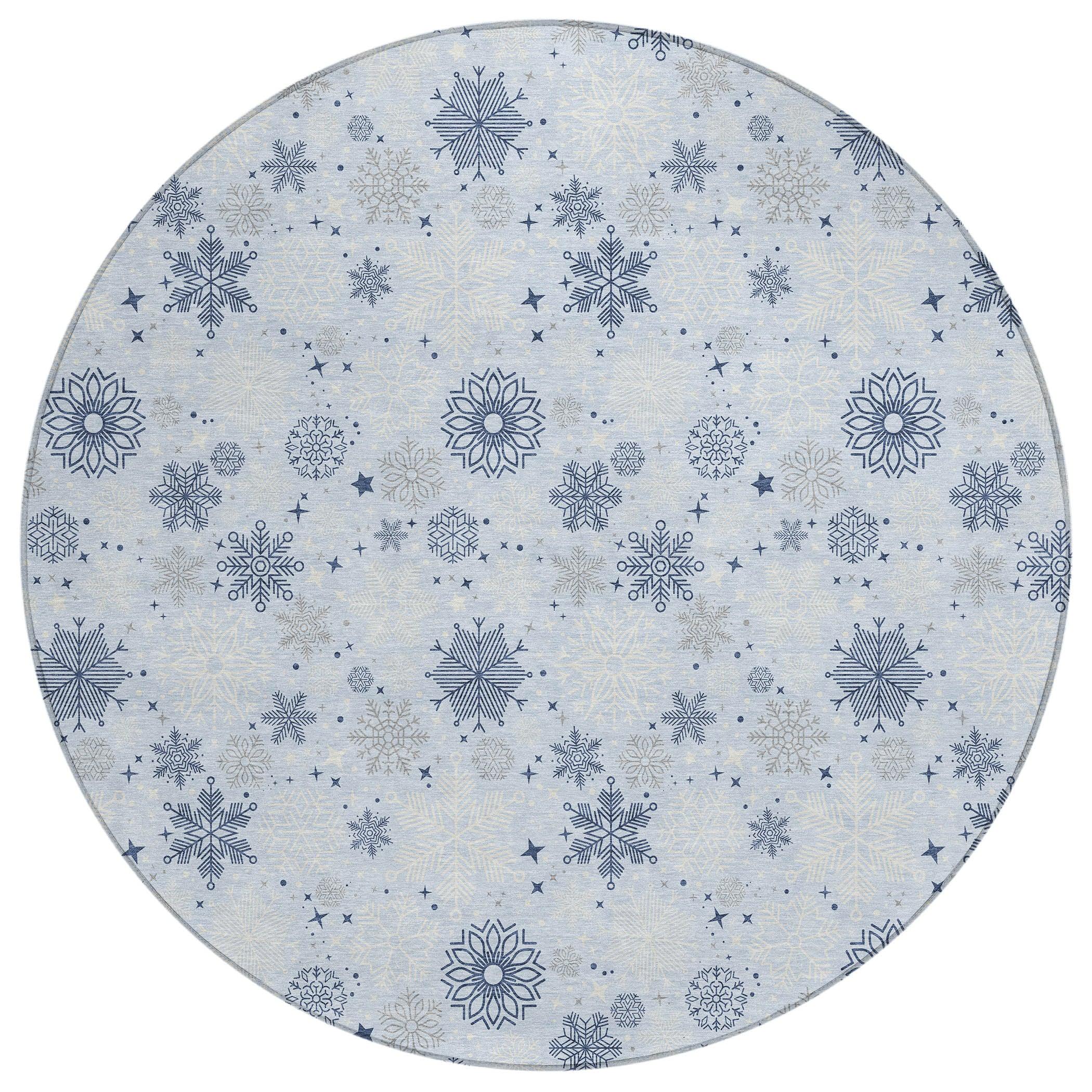 Addison Rugs Quaon Blue Washable Indoor-Outdoor Rug