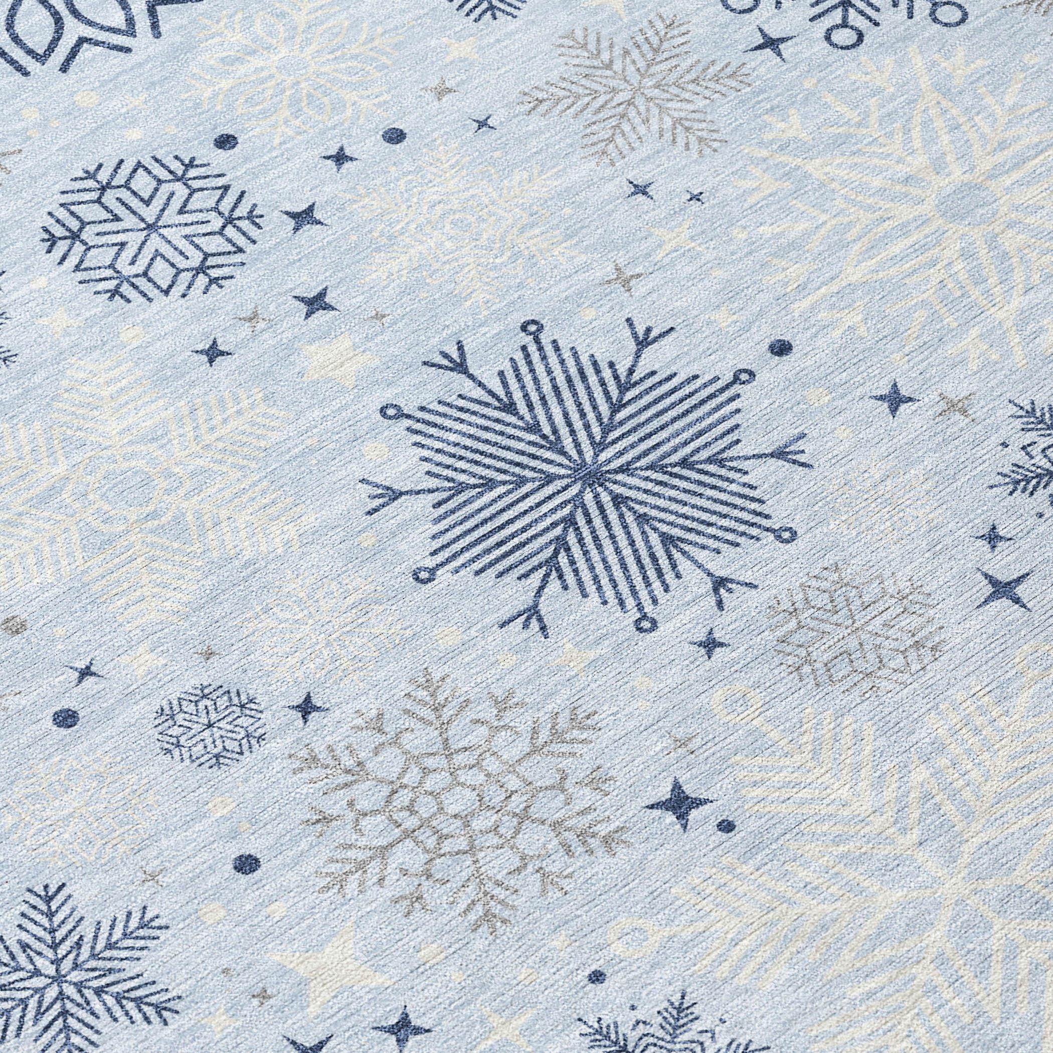 Addison Rugs Quaon Blue Washable Indoor-Outdoor Rug