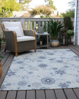 Addison Rugs Quaon Blue Washable Indoor-Outdoor Rug