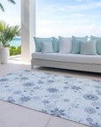 Addison Rugs Quaon Blue Washable Indoor-Outdoor Rug