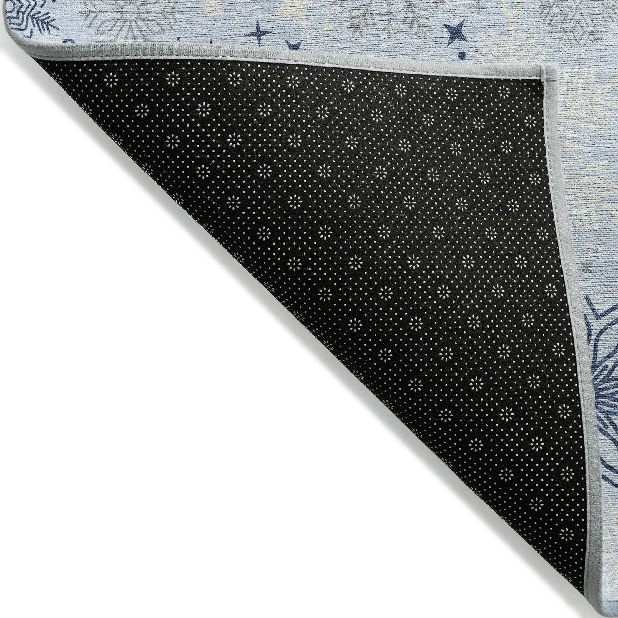 Addison Rugs Quaon Blue Washable Indoor-Outdoor Rug