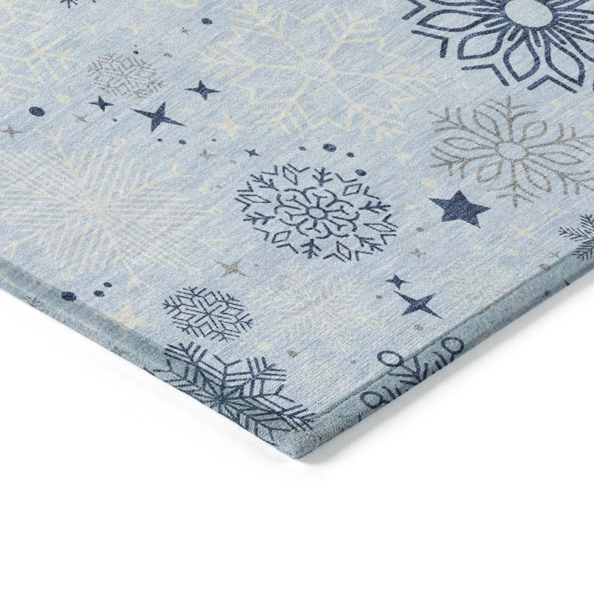 Addison Rugs Quaon Blue Washable Indoor-Outdoor Rug