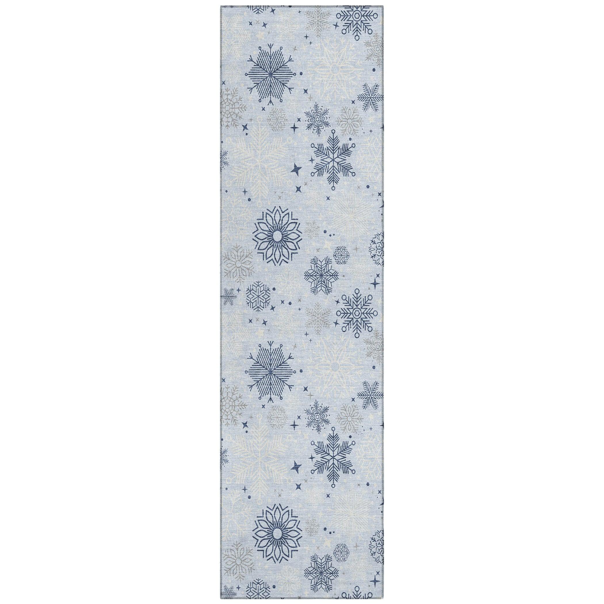 Addison Rugs Quaon Blue Washable Indoor-Outdoor Rug