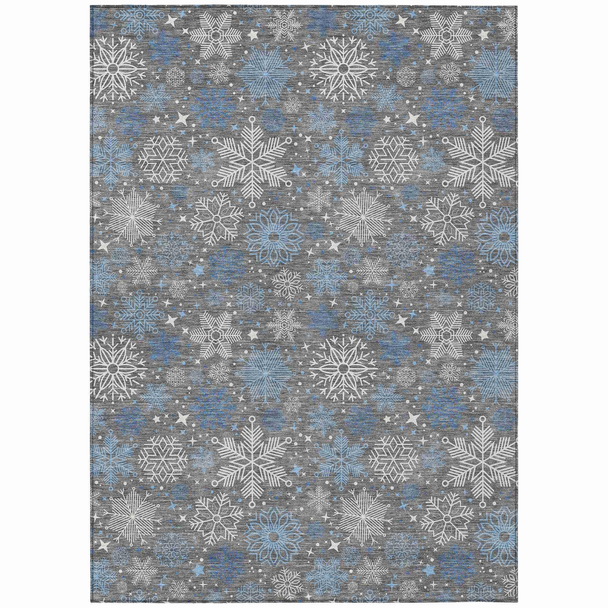 Addison Rugs Quaon Gray Washable Indoor-Outdoor Rug