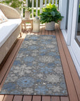 Addison Rugs Quaon Gray Washable Indoor-Outdoor Rug