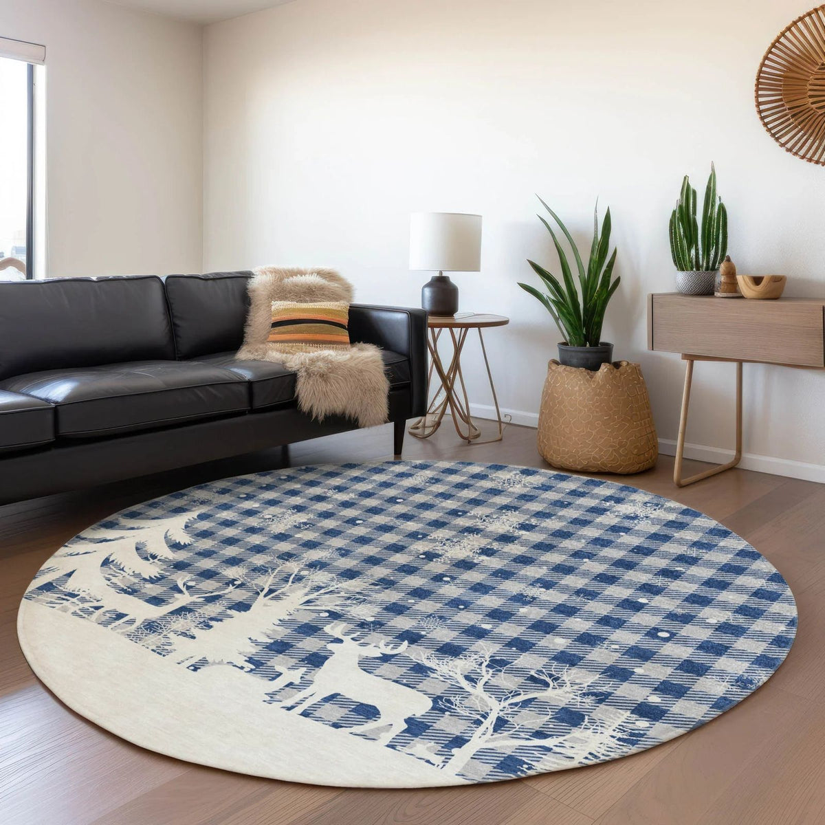 Addison Rugs Quaora Blue Washable Indoor-Outdoor Rug