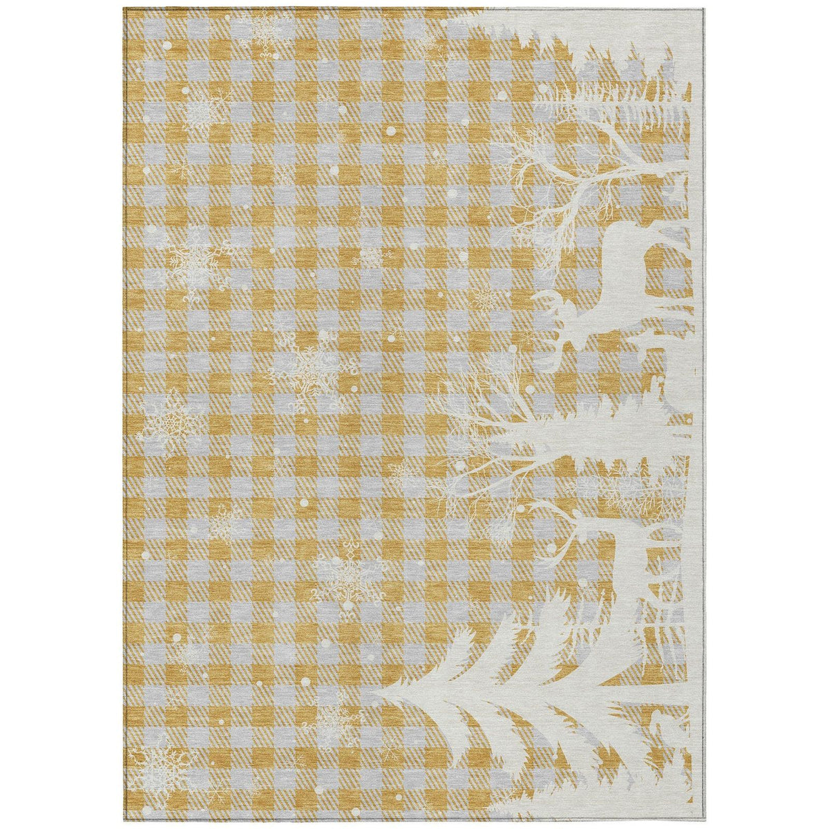 Addison Rugs Quaora Gold Washable Indoor-Outdoor Rug